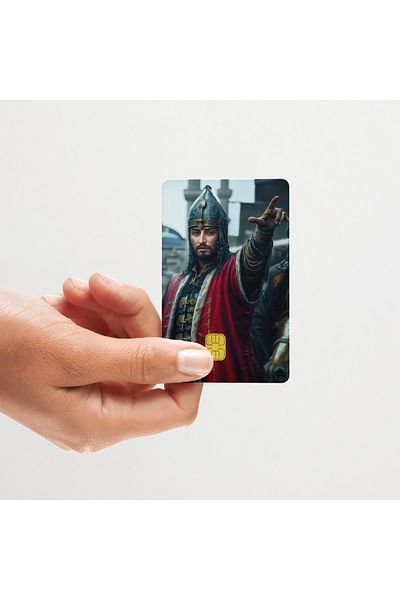 Huggy Craft Fatih Sultan Mehmet Glossy Looking Credit/Debit Card Covering Sticker (High Quality)