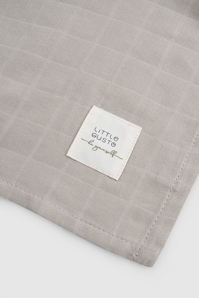 Little Gusto Organic Cotton Muslin Beige Breastfeeding Bib