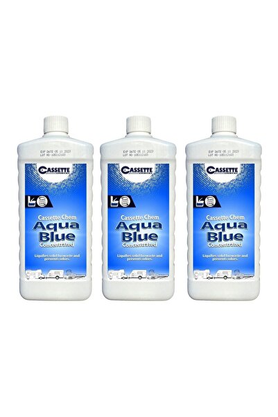 CASSETTE CHEMICALS Karavan Tekne Tuvalet Kimyasalı Aqua Blue Atık Parçalayıcı...