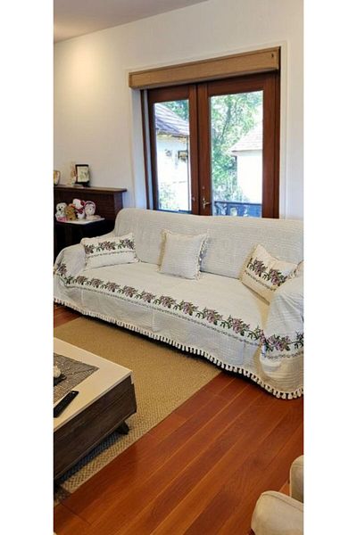shules collection Husa de canapea Purple Ropa 300x180cm Future cu 2 garnituri (cadou)