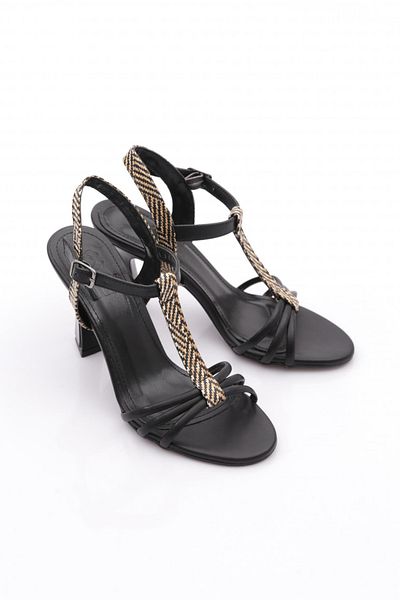 DGN Pantofi cu toc de damă negri 71163534