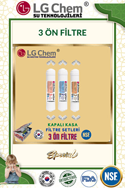 light gastro LG Chem 3 ÖN FİLİTRE KAPALI KASA SU ARITMA CİHAZLARI İÇİN