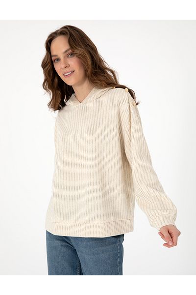 Pierre Cardin Cream Comfort Fit Sweatshirt 50301468 -Vr071