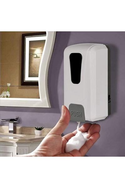 Generic ABS Soap Dispenser 1000ML Wall Mounted Push-Type Liquid Soap Dispenser for Bathroom & Kitchen
