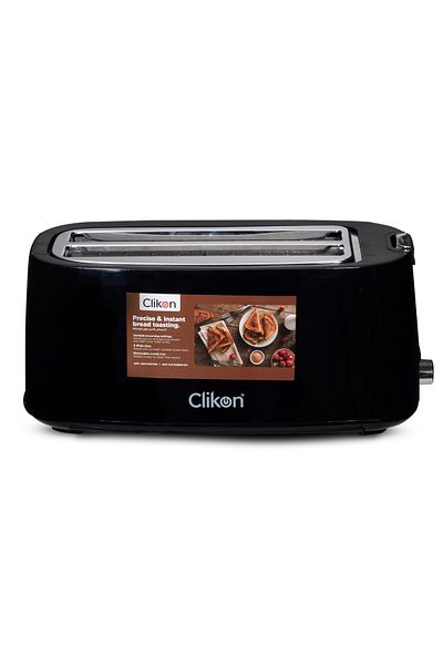 CLIKON 4-Slice Cool Touch Bread Toaster 1200 W