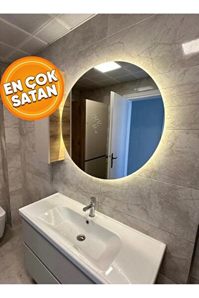 DEMİR DİZAYN 40 Çapında Led'li Banyo& Lavabo Aynasi