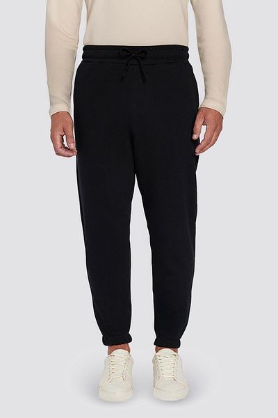 Tudors Unisex Relax Fit Relaxed Cut Rose Gold με 3 τσέπες ελαστικό Jogger Leg μαύρο αθλητικό παντελόνι