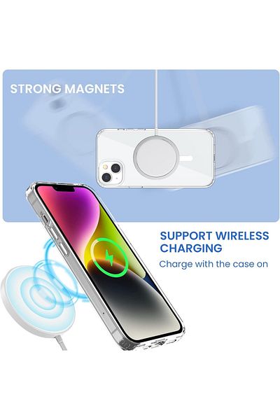 leChivee Carcasă de protecție pentru iPhone 14 Pro Max Lechivée, silicon, transparentă, 6,7 inci