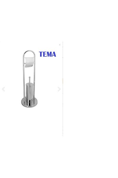 Tema Σετ βουρτσών τουαλέτας - Σετ βουρτσών με βάση - Σετ ανοξείδωτης βούρτσας τουαλέτας