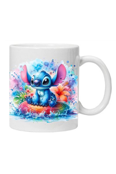 OEM Cana albă personalizată „STITCH 4”, INOVATIX. 330 ml