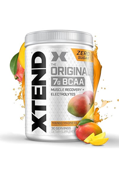 Scivation XTEND Original BCAA Powder With Electrolytes for Hydration & Muscle Repair Mango - 30 Servings