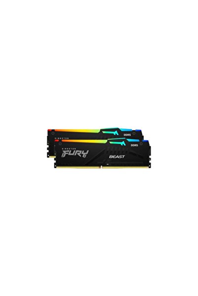 Kingston Memorii Kingston FURY Beast RGB 16GB(2x8GB) DDR5 6000MHz CL30 Dual Channel Kit