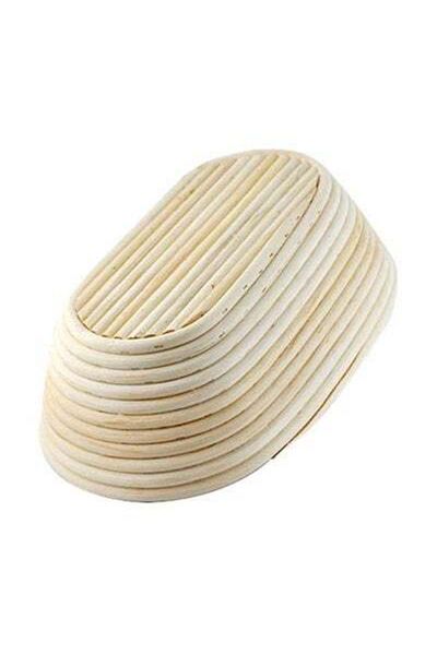 HALAMODO Brotform Rattan Proofing Basket Beige 9.75x6.25x3inch