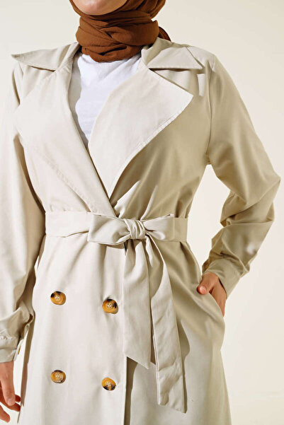 Lucia Fashion Buttoned Spring Summer Trench Coat