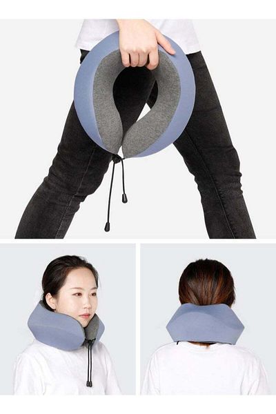 COOYA U-Shaped Pillow, With Comfortable and Breathable Pillowcase, 26x26cm, Suitable for Sleep, Train Use