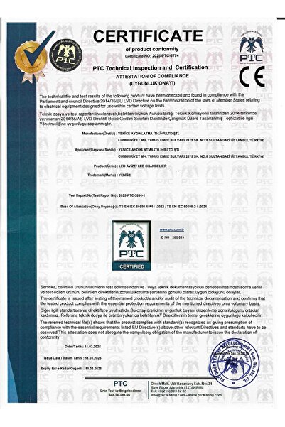 YENİCE AYDINLATMA FLS-659/3 ÇOCUK ODASI LED AVİZE