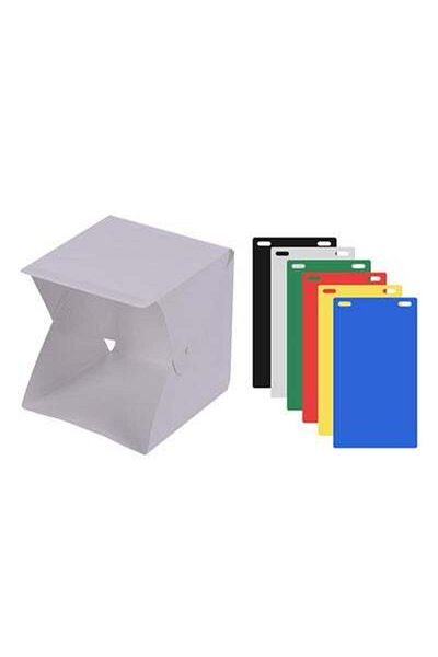 HALAMODO Portable DIY LED Studio Light Box Tent Kit White