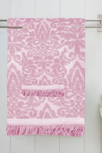 Mira Home Σετ Πετσέτες Μπάνιου Luxury Fringed 100% Cotton Lalezar