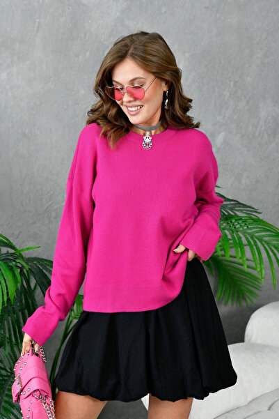 Park Karon Women's Crew Neck Corspan Knitwear Sweater