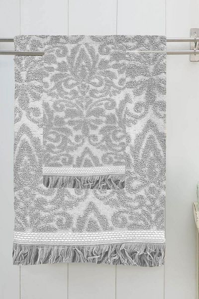 Mira Home Σετ Πετσέτες Μπάνιου Luxury Fringed 100% Cotton Lalezar