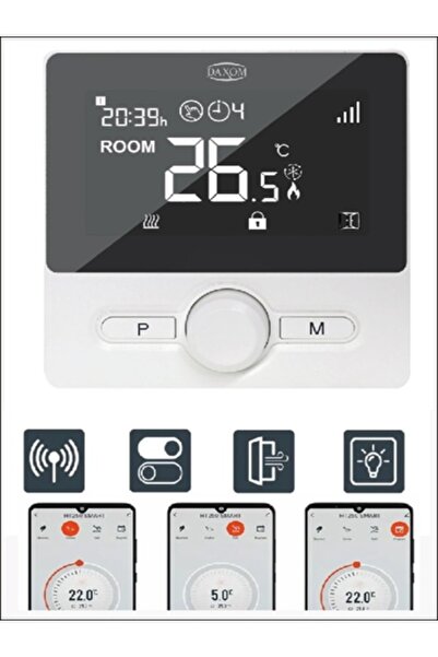 Daxom KABLOSUZ ODA TERMOSTADI CEP TELEFON KONTROLLÜ