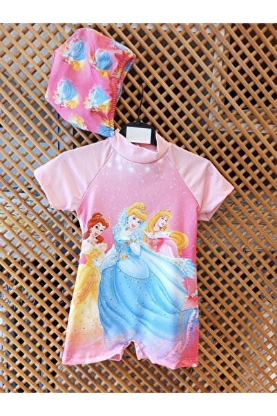 PD KIDS 584 KIZ ÇOCUK KARAKTERLİ BONELİ MAYO (DAR KALIP)