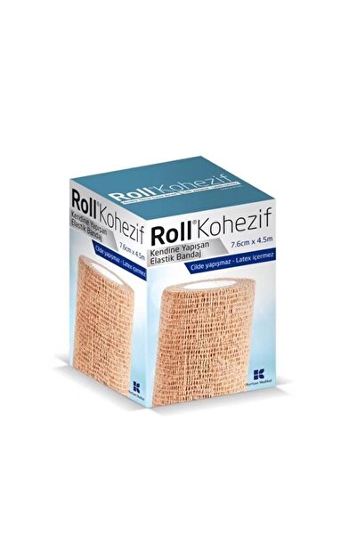Roll Kohezif Kendinden Yapışan Elastik Bandaj 7,6cmx4,5m