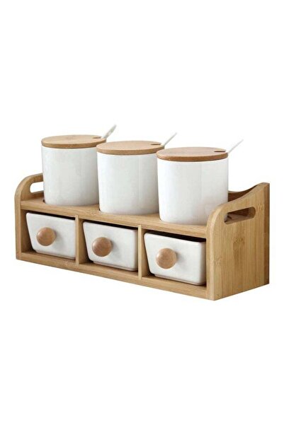 Generic مجموعة أوعية التوابل الخزفية XiuWoo متعددة الألوان