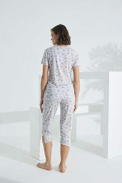 Etoile Etoile Angelique Bamboo Cotton Women Short Sleeve Capri Pajama Set