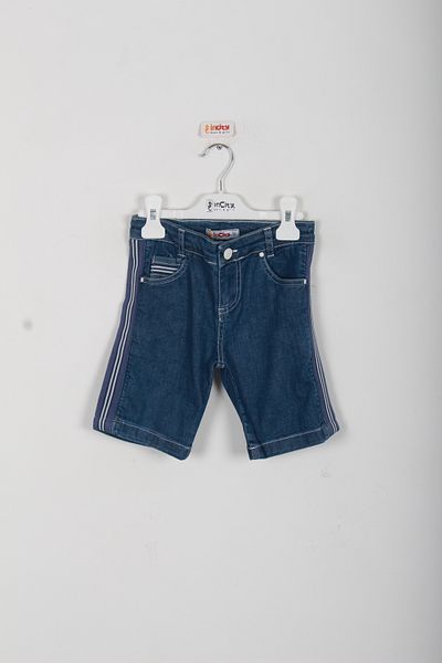 incity Boy's Stripe Detailed Denim Capri