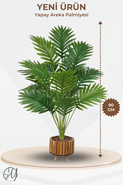 SY Vista Yapay Palmiye - Areka Palmiyesi 18 Adet Yaprak - Doğal Görünüm