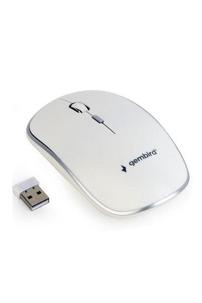 Gembird Mouse Wireless Gembird MUSW-4B-01-W, 1600 DPI (Alb)