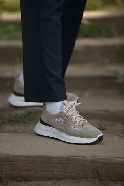 Faruk balkanas Παπούτσια Sneaker Harper Model Συνδυασμένα Δερμάτινα με Εισαγόμενο Πάτο