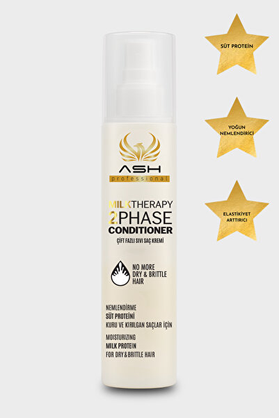 Ash professional Milk Therapy Çift Fazlı Saç Bakım Fön Sütü , Besleyici , Kor...
