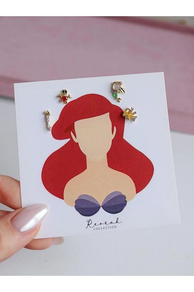 Reorah Collection Mermaid Nails Earrings Set
