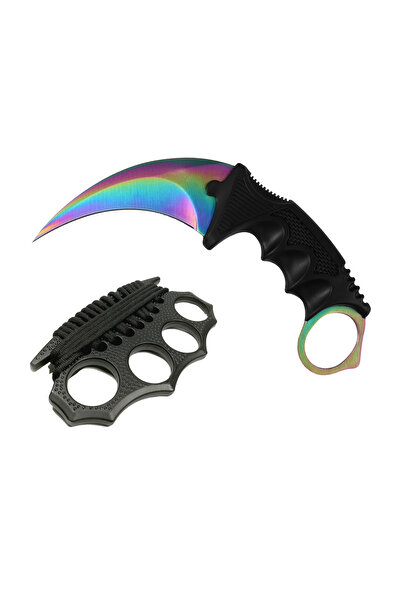 Depox Boxerská sada, model 2023, s provázkem a nožem, Karambit, fade, 25 cm