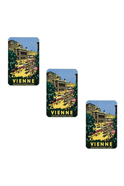 Vera Buzdolabı Magneti - 3 Adet Viyana Magneti