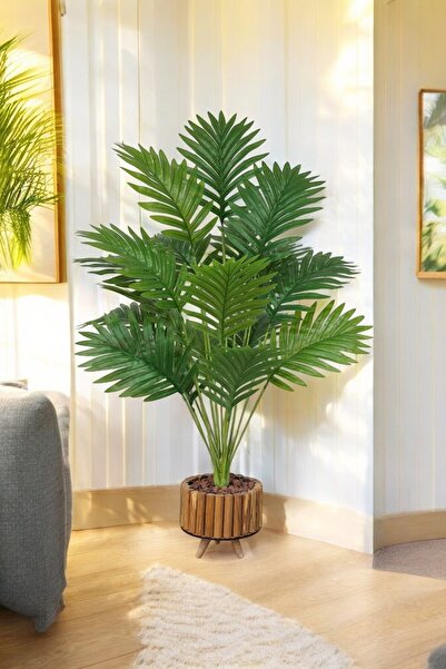 SY Vista Yapay Palmiye - Areka Palmiyesi 18 Adet Yaprak - Doğal Görünüm