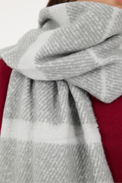 Addax Çizgi Desenli Kalın Şal Şal10-a1