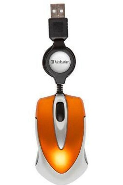 Verbatim Mouse Verbatim Optic Mini Travel (Portocaliu)