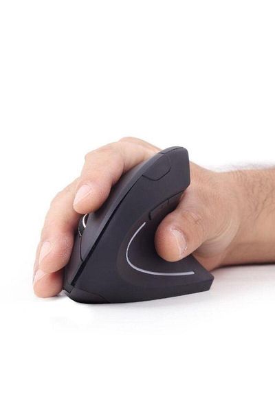 Gembird Mouse Ergonomic Gembird MUSW-ERGO-01, 1600 DPI, Optic (Negru)