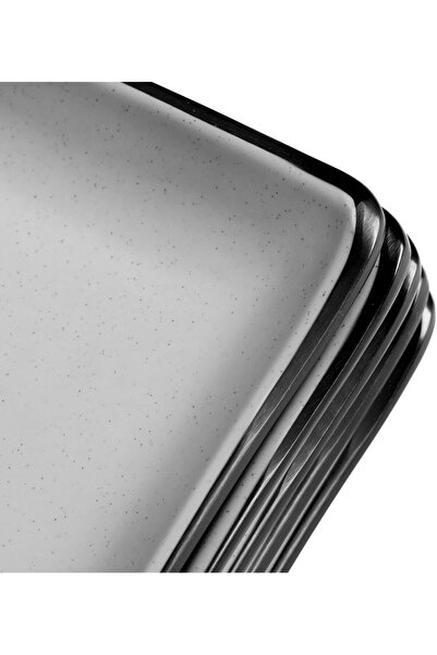 mastergold 6 Piece Melamine Rectangular Serving Plates (29.5 * 12.5cm) | for Appetizer, Seafood & Salad Plates