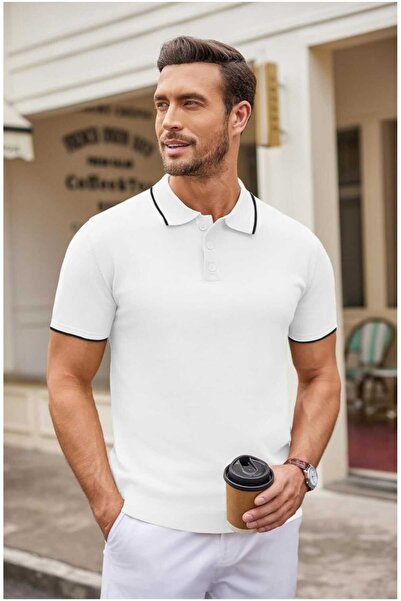 youknitwear you Πλεκτό μπλουζάκι Maicon Polo με λαιμόκοψη