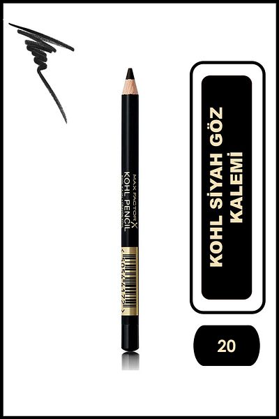 Max Factor Black Eye Liner - Kohl Eye Liner Pencil 20 Black