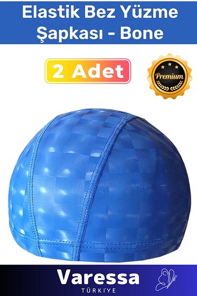 VARESSA Seria Premium, personalizată, impermeabilă, pentru piscină, șapcă de baie, din pânză elastică, set de 2