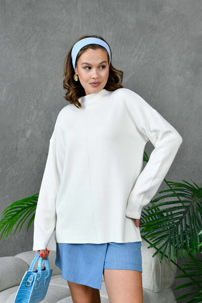 Park Karon Women's Stand Collar Casual Knitwear Sweater