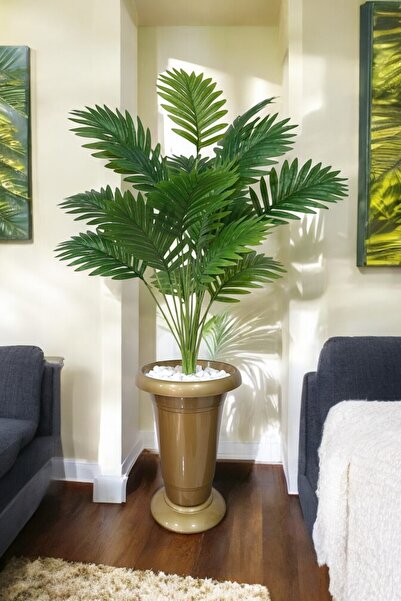 SY Vista Yapay Palmiye - Areka Palmiyesi 18 Adet Yaprak - Doğal Görünüm