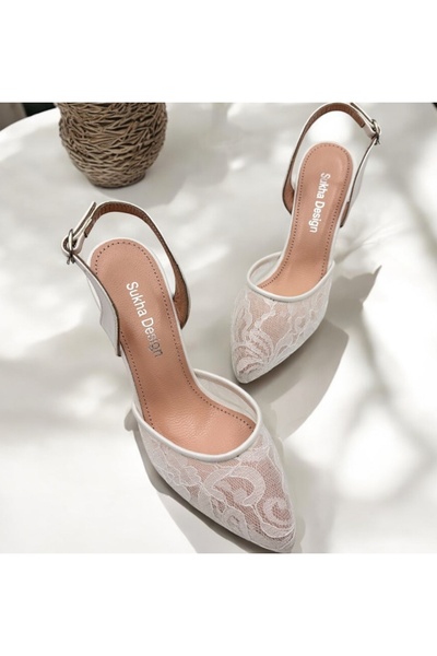 Sukha Lace Bridal Shoes, Bridal Shoes, Glow Heel Bridal Shoes