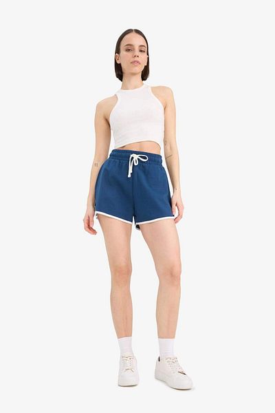 DeFacto Cool Flexible Waisted Lace up Pocket Thick Fabric Shorts A6224Ax25Sm