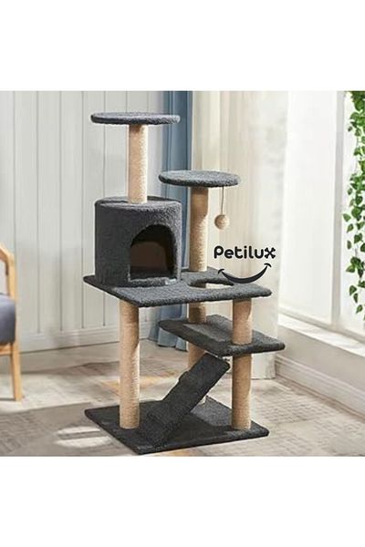 Petilux Decorative Cat Scratching House with Round Slot